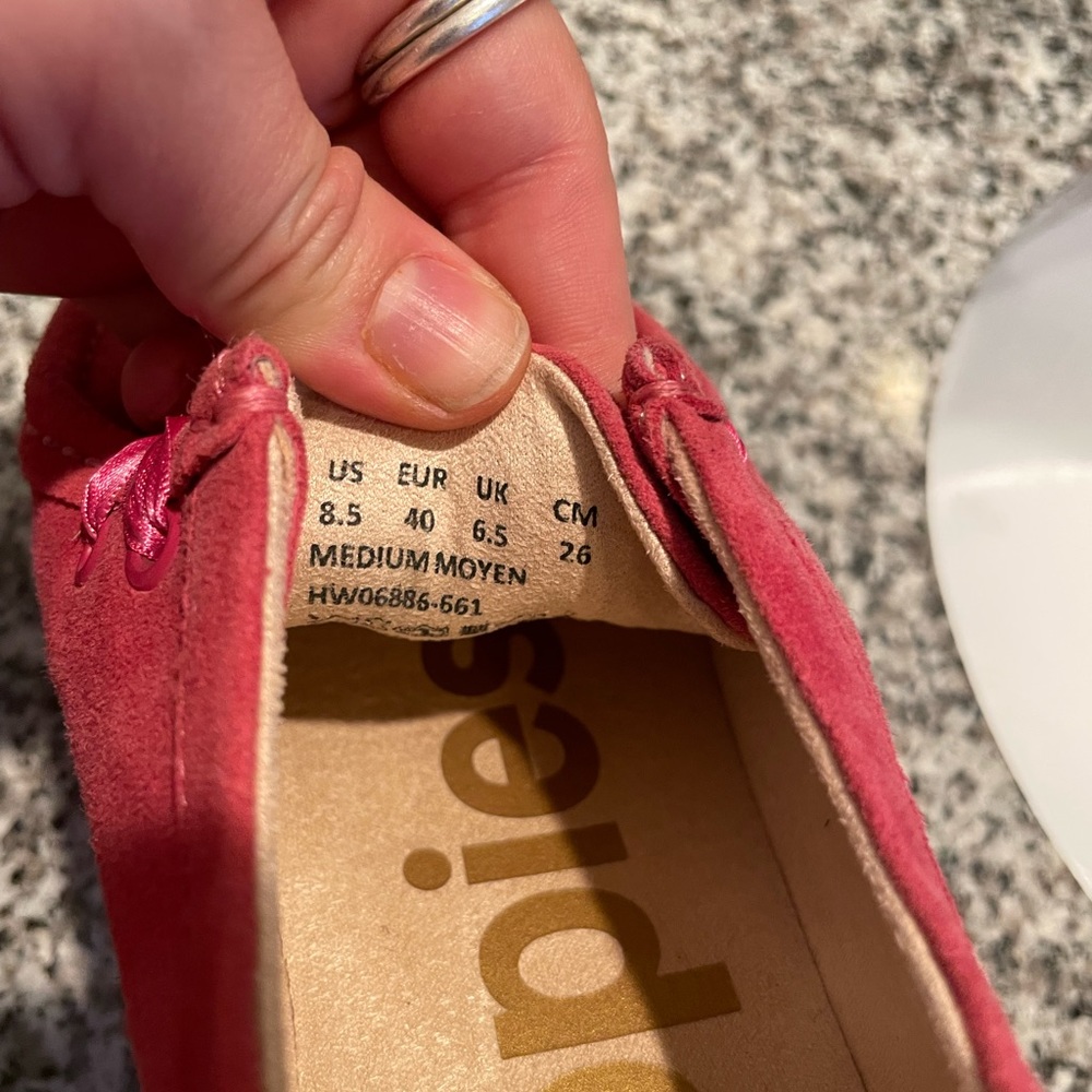 Hot pink Hush puppies loafers